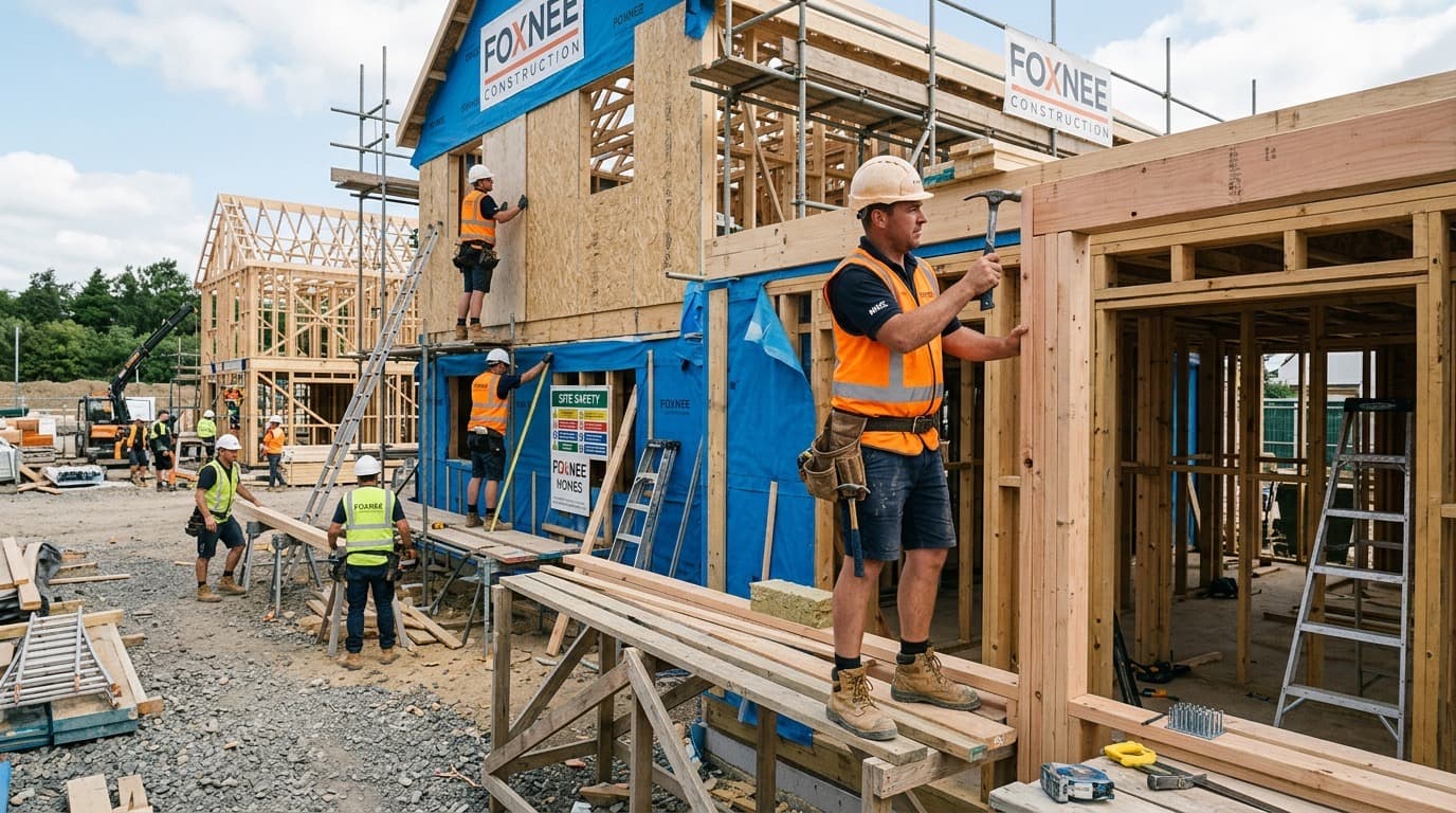 FOXNEE construction team building new homes