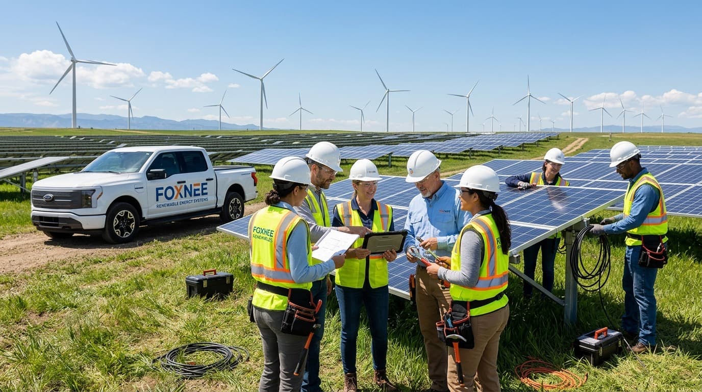 FOXNEE renewable energy field team